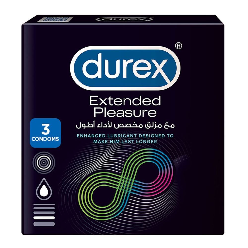 Durex Extended Pleasure Condoms 3s