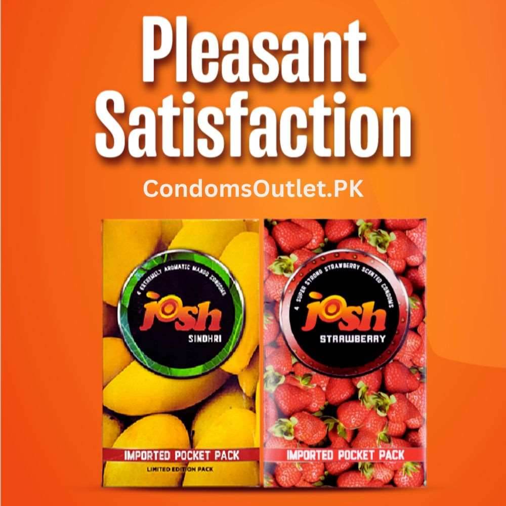 Josh Mango & Strawberry Condoms Pack – Variety Fruity Fun