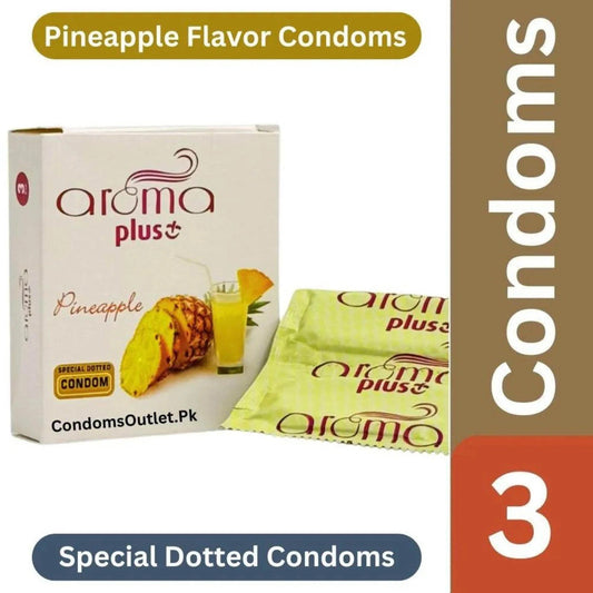 Aroma Plus Pineapple Flavor Condoms – Sweeten the Moment - CondomsOutlet.Pk