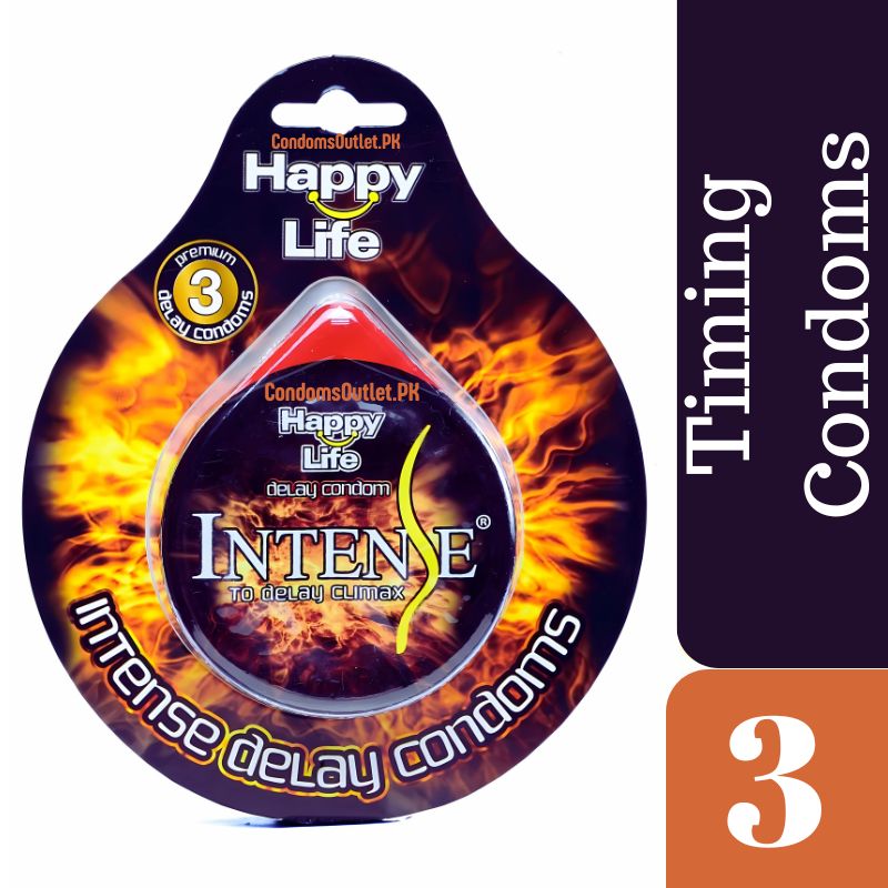Happy Life Intense Delay Condoms 3s in Islamabad - CondomsOutlet.Pk