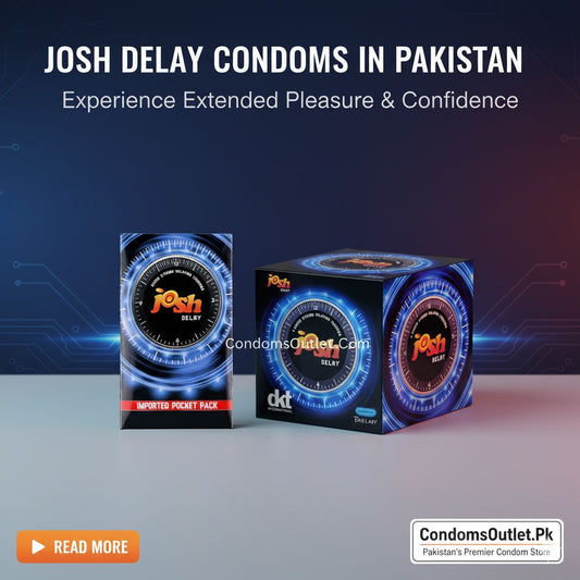 Josh Delay condoms ka box, timing barhanay ke liye