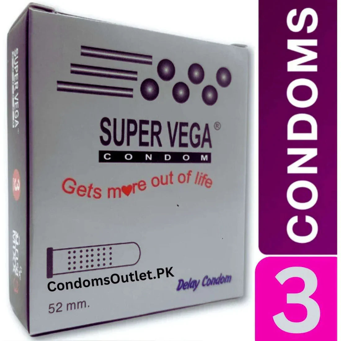 Super Vega Condom – Long Lasting Protection in Pakistan - CondomsOutlet.Pk