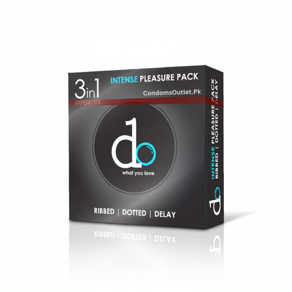 Do 3-in-1 Condoms - Ribbed, Dotted & Delay - Pack of 3