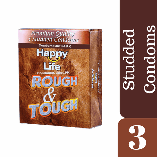 Happy Life Rough & Tough Condoms (3 Pack) – Intense Stimulation