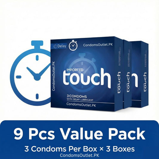 Touch Delay Condoms Pack of 10 Timing Bundle