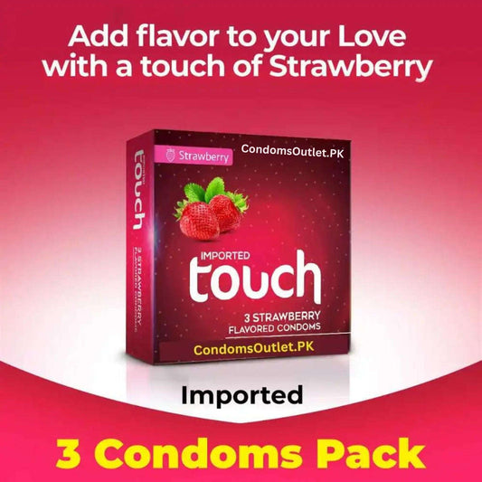 Touch Strawberry Condoms 3's