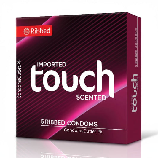 Touch Ribbed Condoms - 5 Pack - Jasmine Scented Stimulation