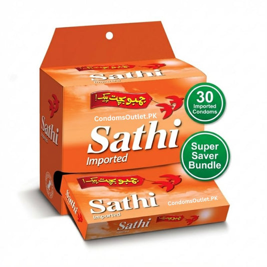 Sathi Condoms (30 Pack) – Super Saver Bundle – Monthly Supply