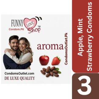 Aroma Flavored Dotted Condoms - Apple, Mint, Strawberry