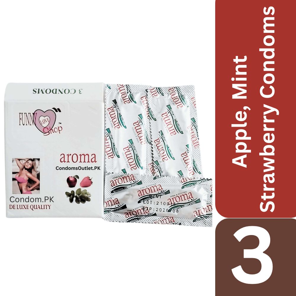 Aroma Flavored Dotted Condoms - Image 2