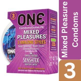 One Mixed Pleasure Condoms 3s