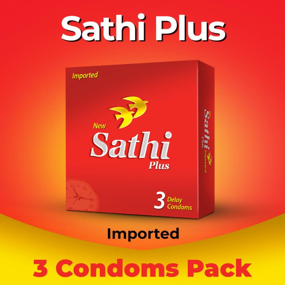 Sathi Plus Delay Condoms 3s