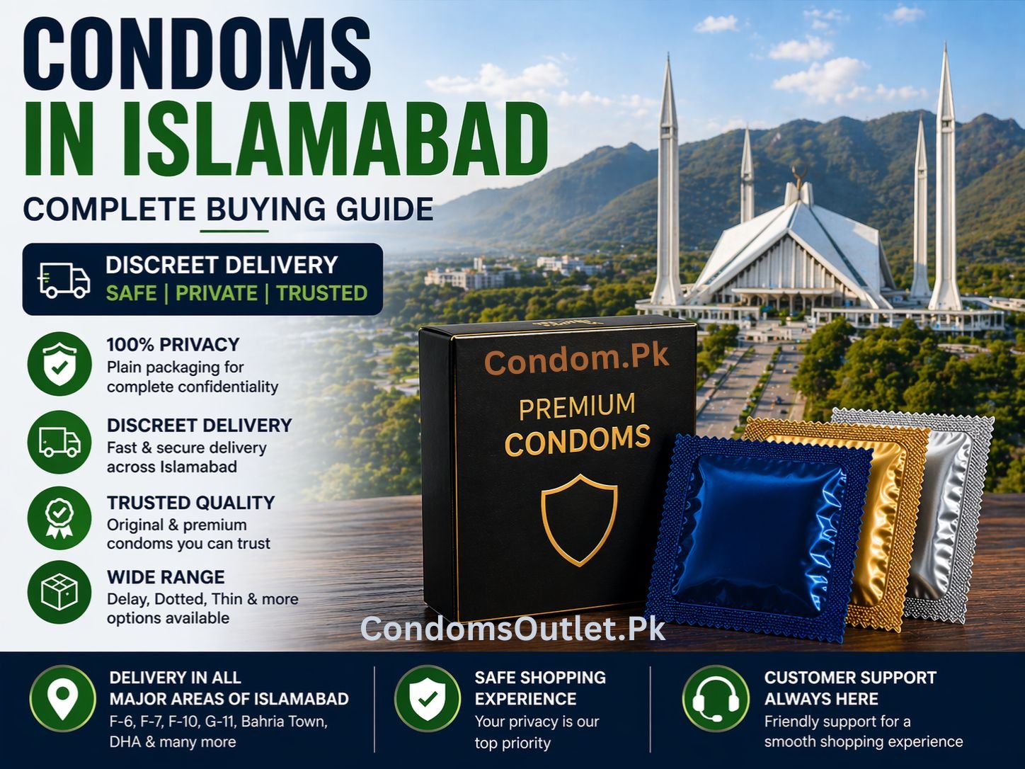 condoms in Islamabad discreet delivery private buying guide